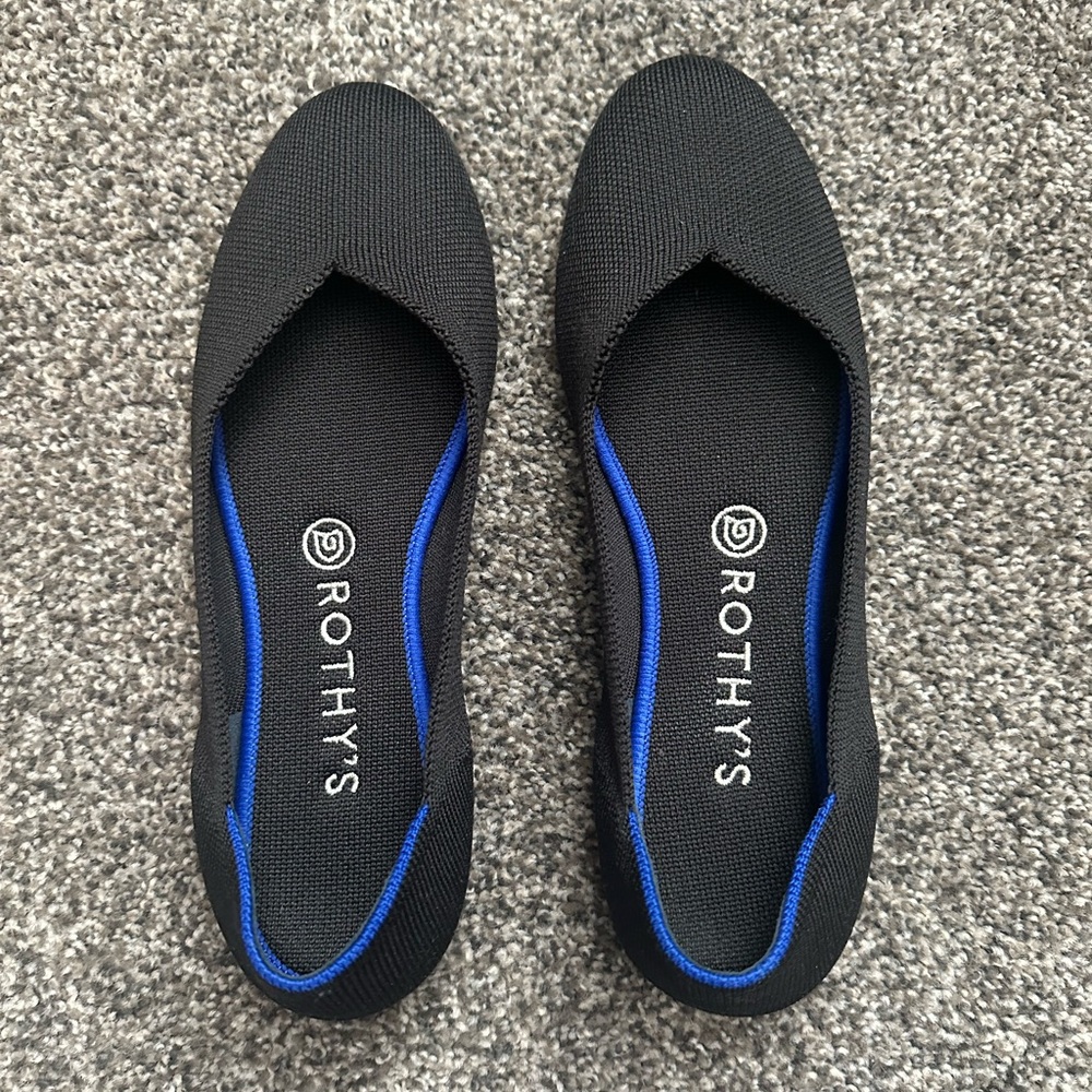 Rothy's Black Flats 8.5